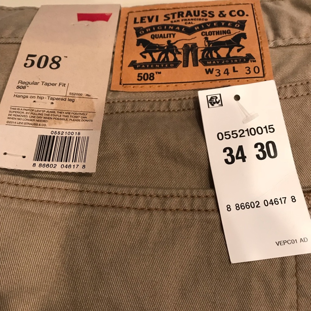 Levi’s 508 taper fit men’s jeans